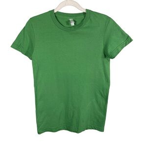 American Apparel Vibrant Green Short Sleeve Tee Size M Casual Cotton Basic